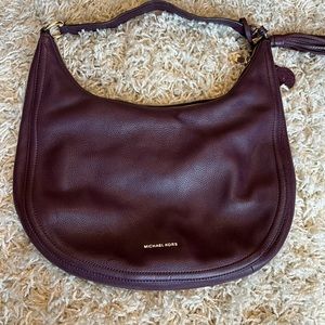 Michael Kors pebbled leather shoulder bag, medium size EUC.